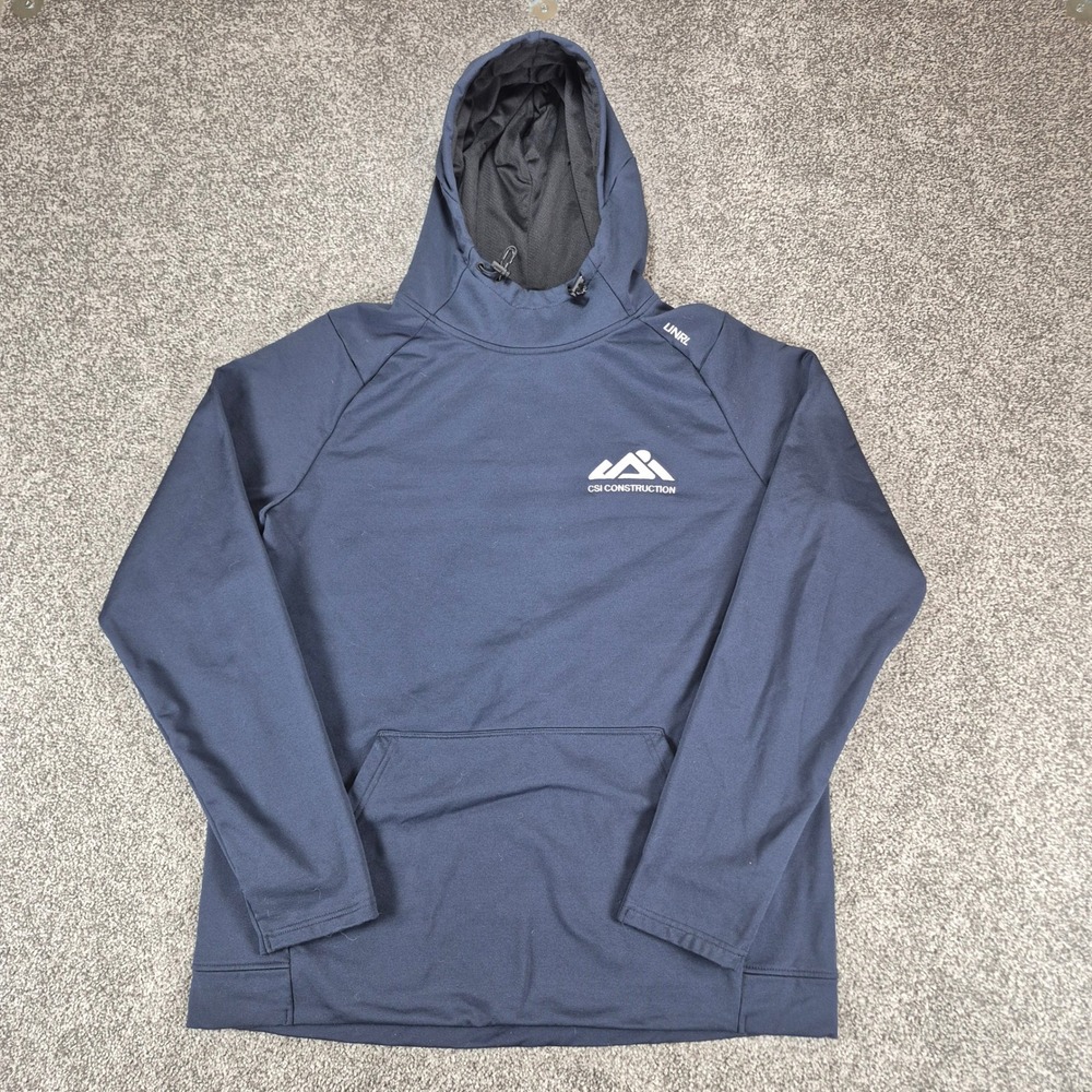 UNRL Crossover Hoodie Mens Large Navy Blue Performance Sweatshirt